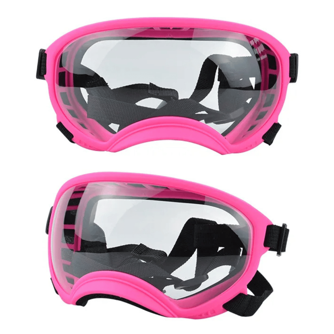 Waterproof Dog Goggles with UV Protection & Adjustable Straps