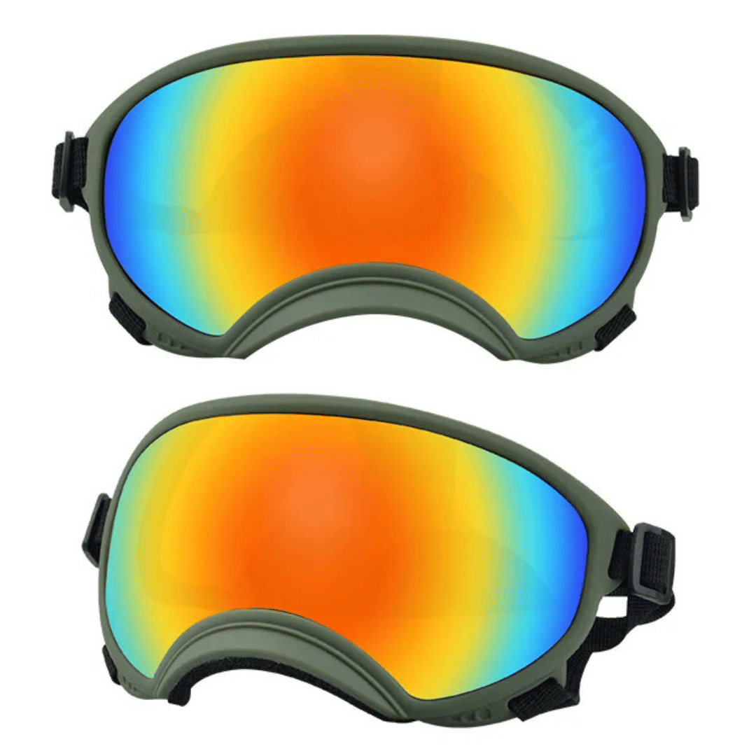 Waterproof Dog Goggles with UV Protection & Adjustable Straps