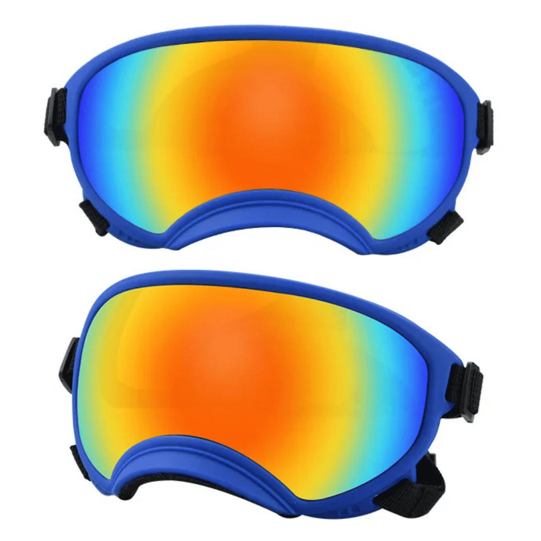 Waterproof Dog Goggles with UV Protection & Adjustable Straps