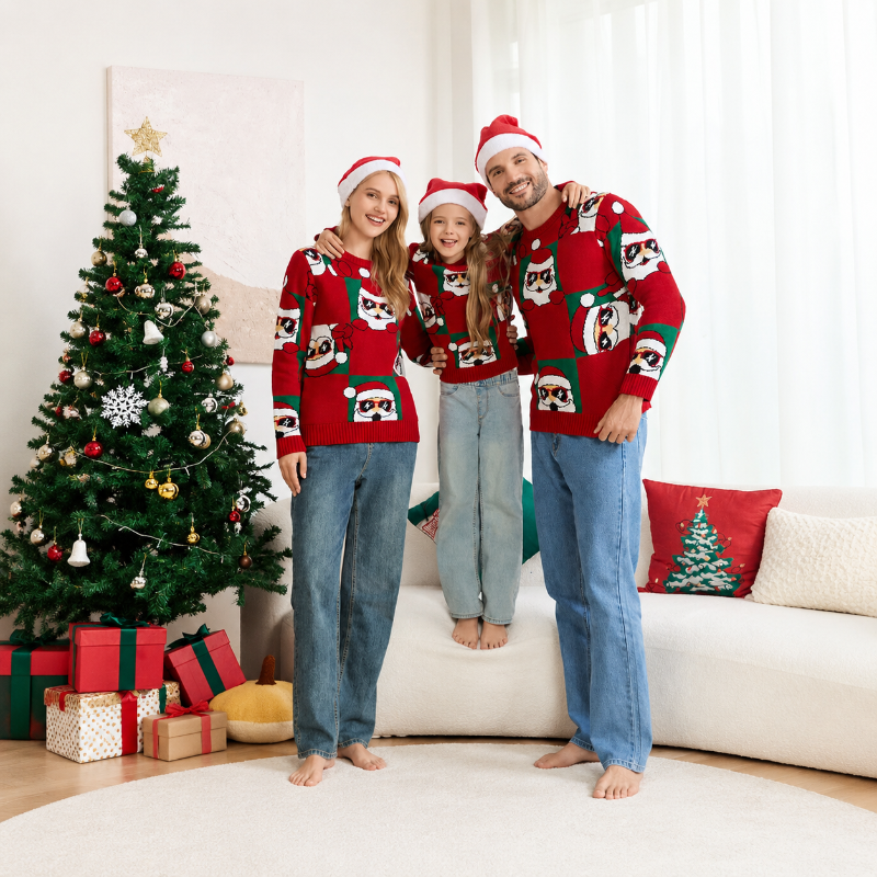 Matching Family Christmas Jumper - Santa