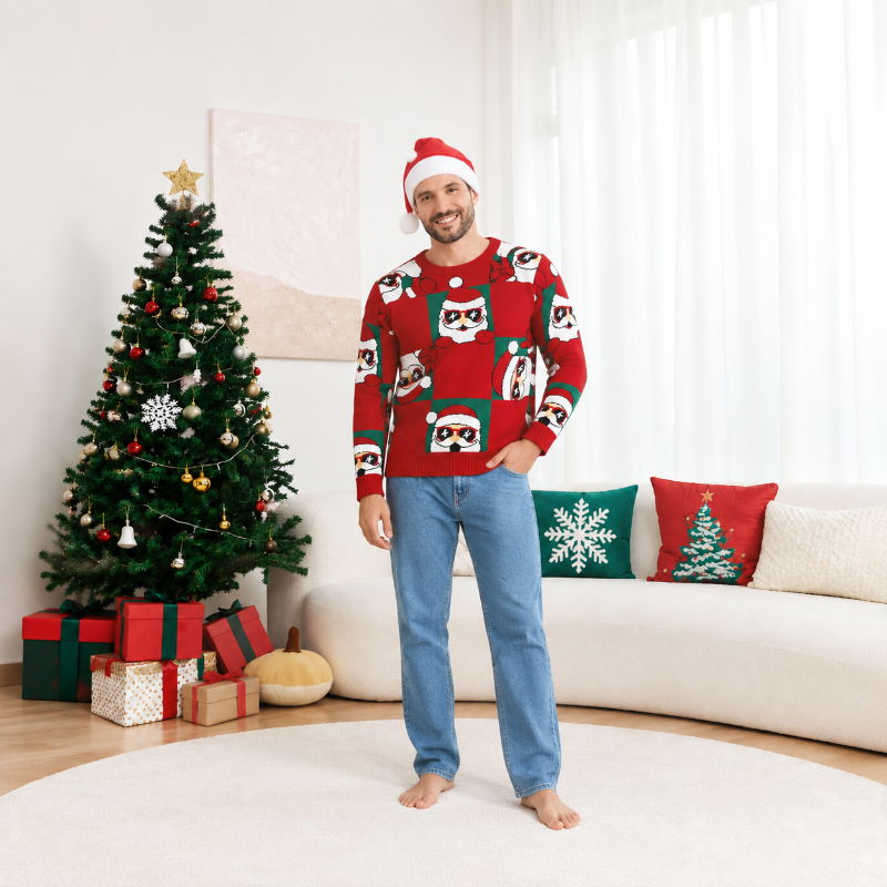 Matching Family Christmas Jumper - Santa