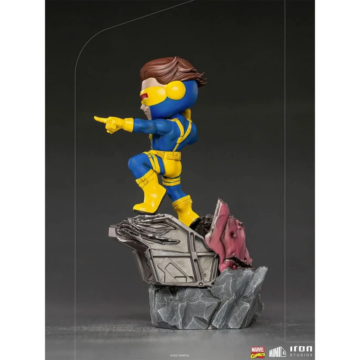 Visor-Wearing Hero Mini Statue
