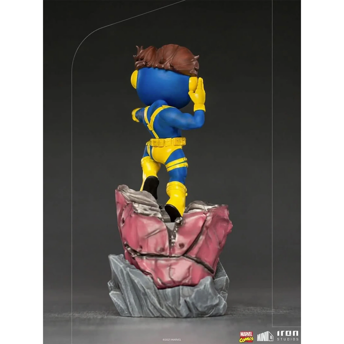 Visor-Wearing Hero Mini Statue