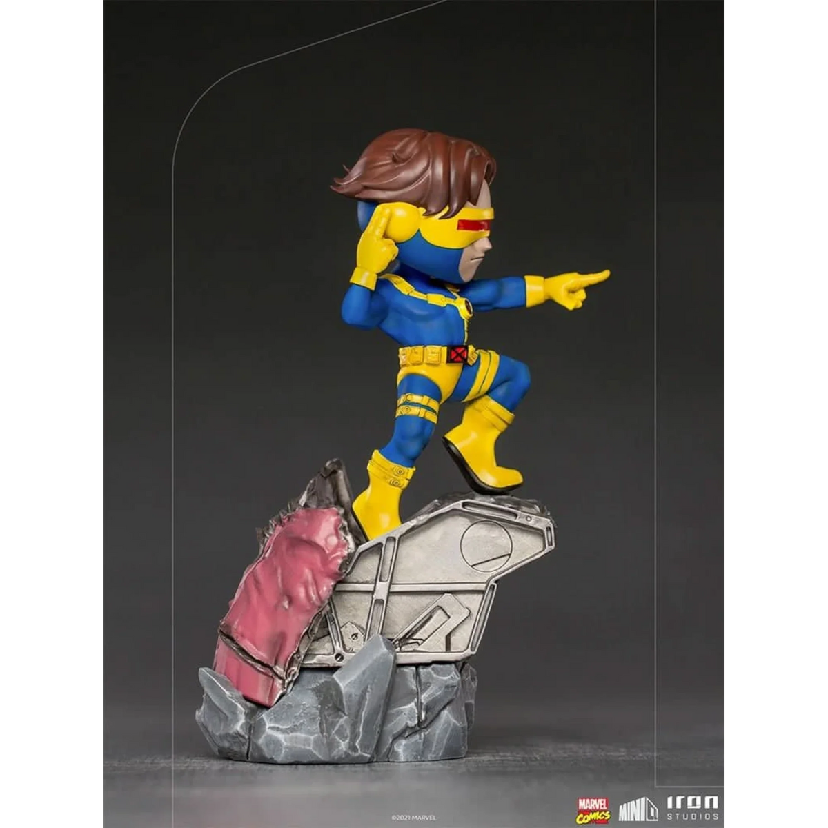 Visor-Wearing Hero Mini Statue