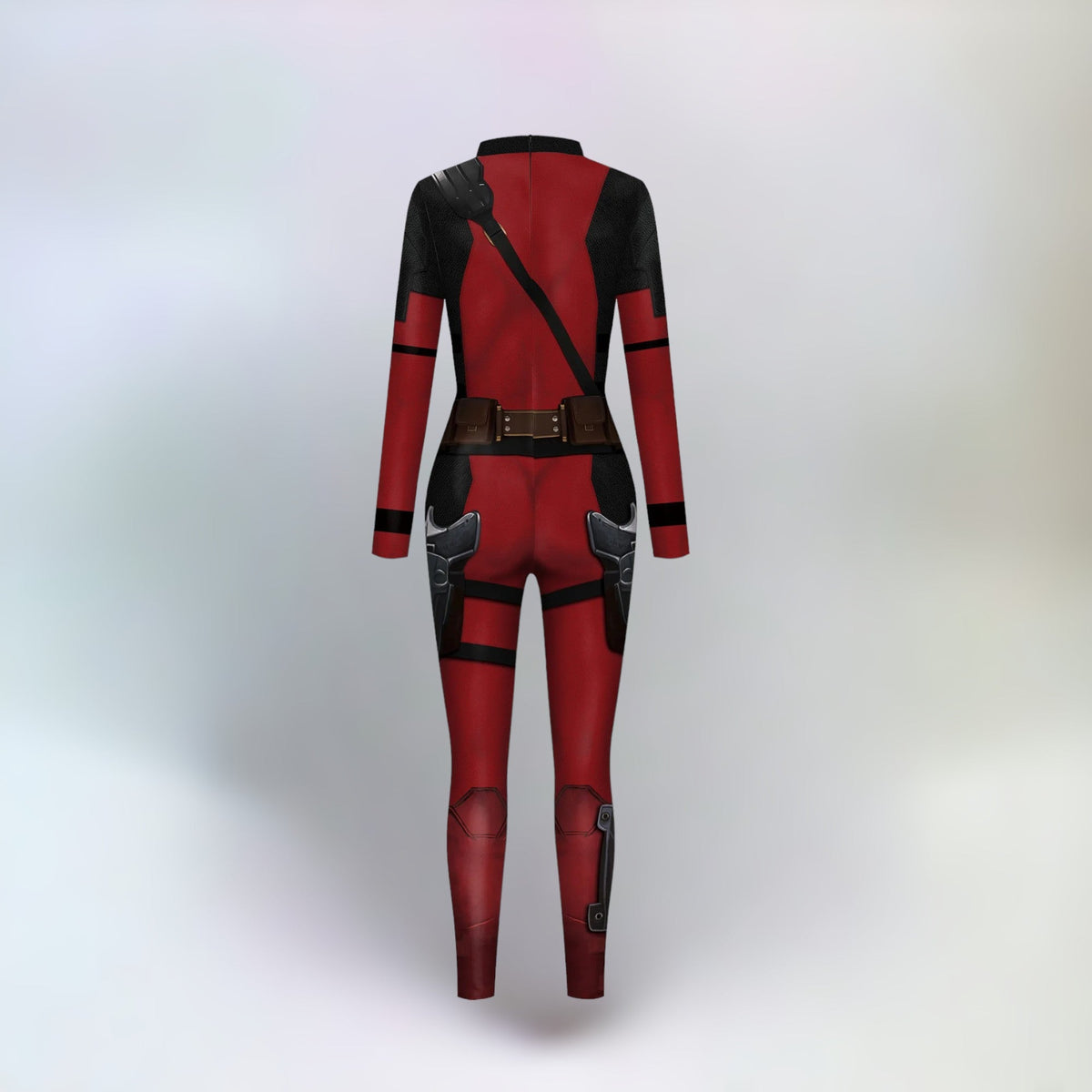 Red Masked Mercenary Costume for Cosplay & Fancy Dress