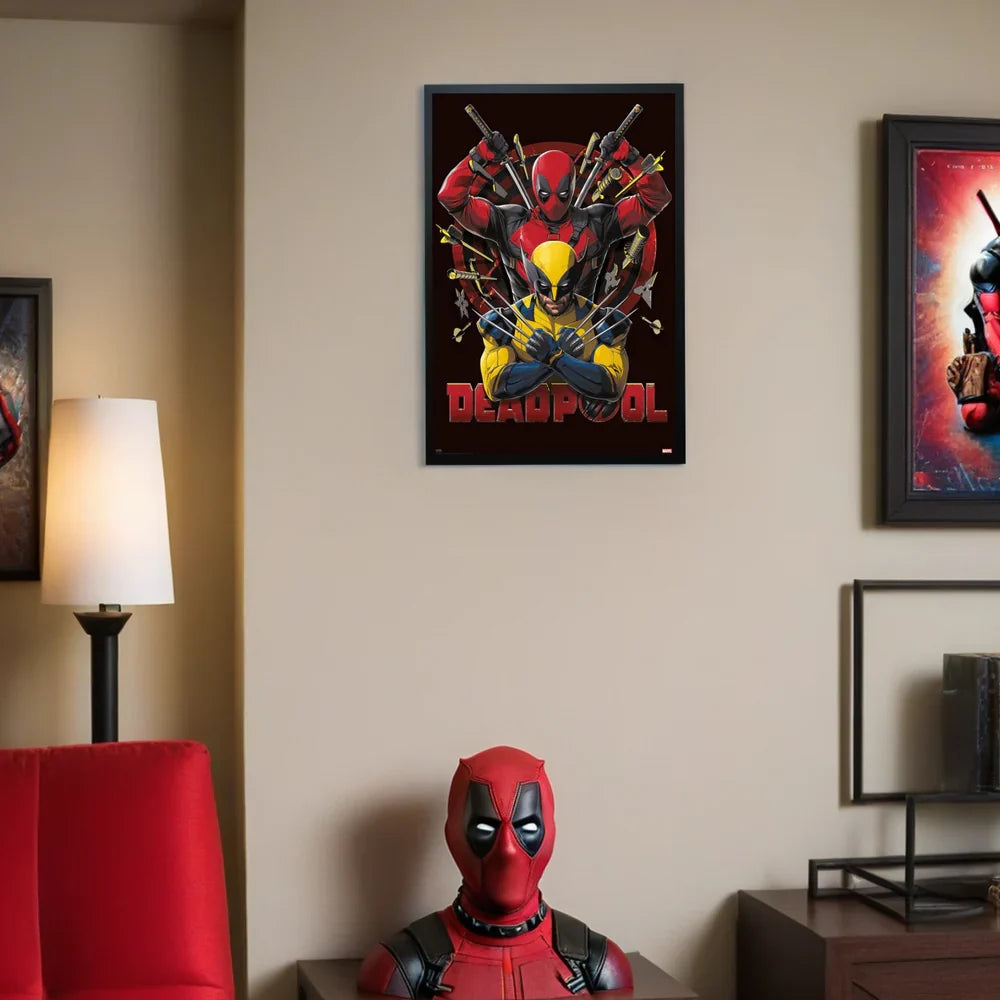 Red Masked Mercenary & Clawed Hero 61 x 91.5 cm Wall Poster