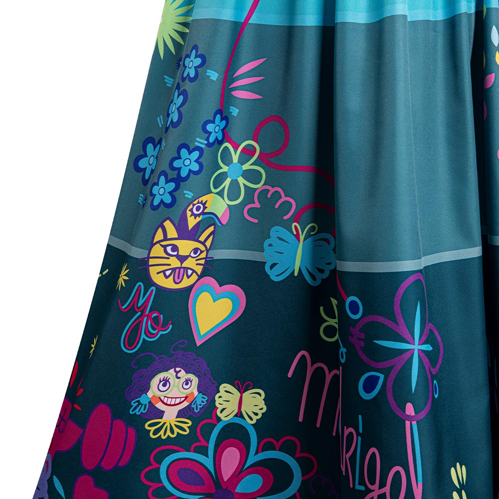 Encanto Mirabel Shirt Blue Skirt Set Halloween Costume