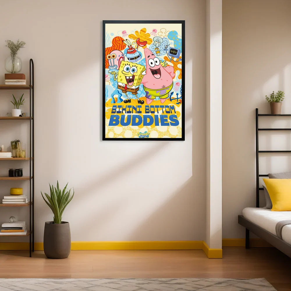 Cartoon Sea Sponge Pants 61 x 91.5 cm Wall Poster