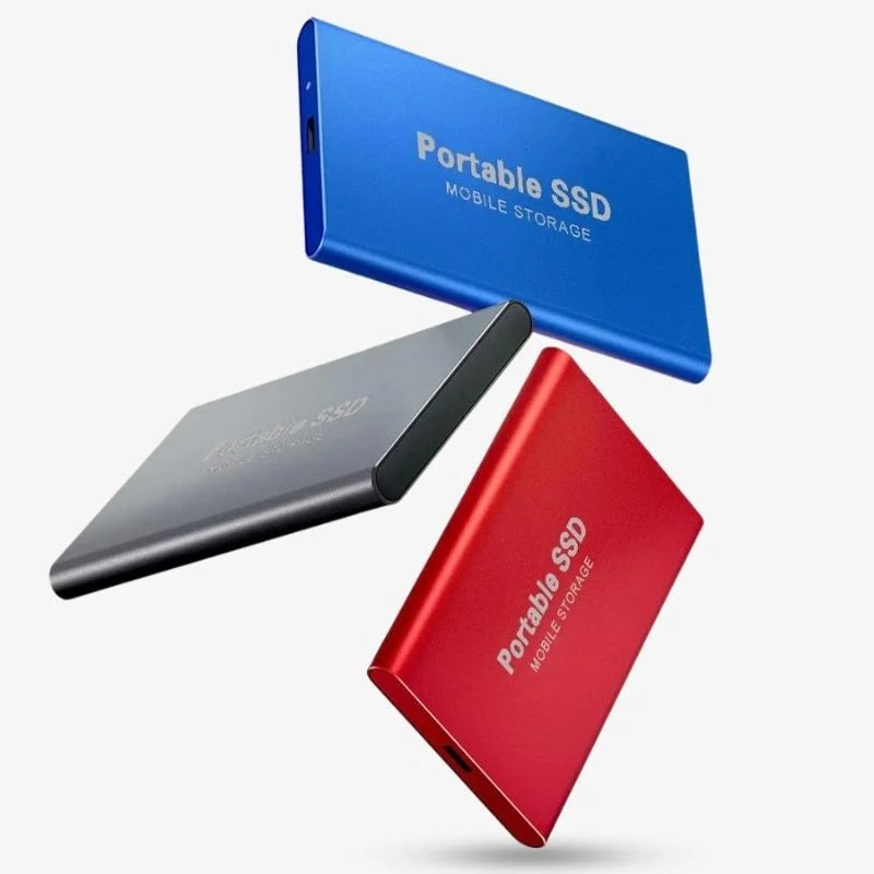 Portable External SSD – USB 3.1 Plug-and-Play Storage Drive, 1TB–4TB