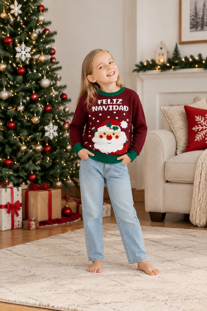 Matching Family Christmas Jumper - Feliz Navidad Santa