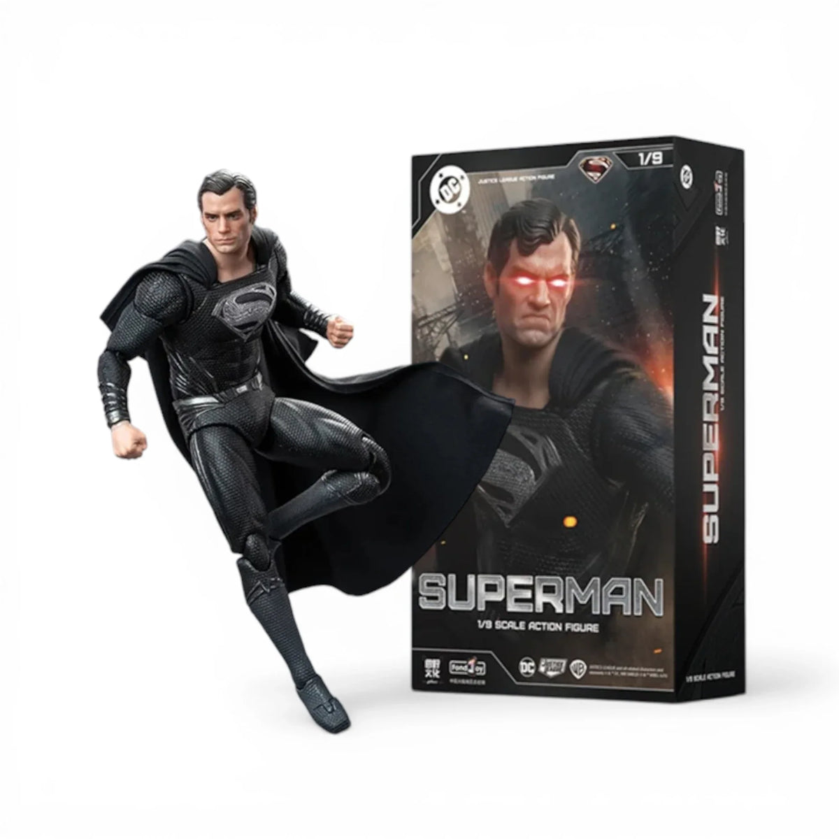 Black Caped Hero Action Figure
