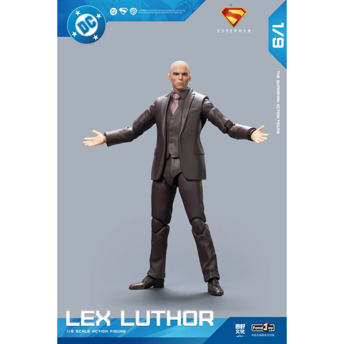 Armoured Bald Villain Action Figure