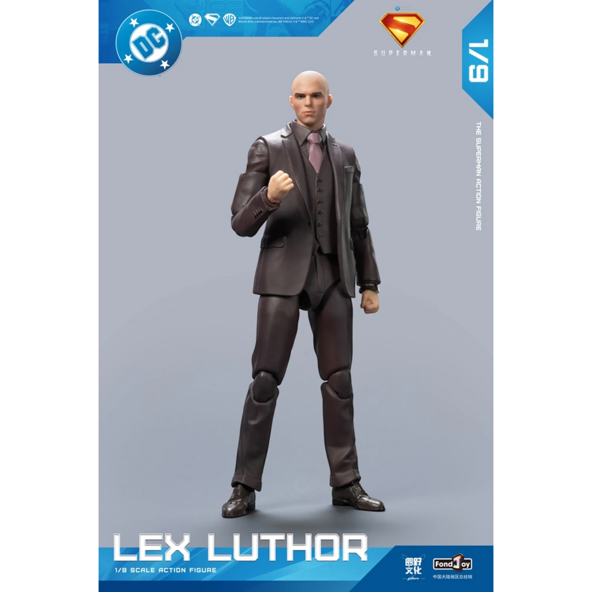 Armoured Bald Villain Action Figure