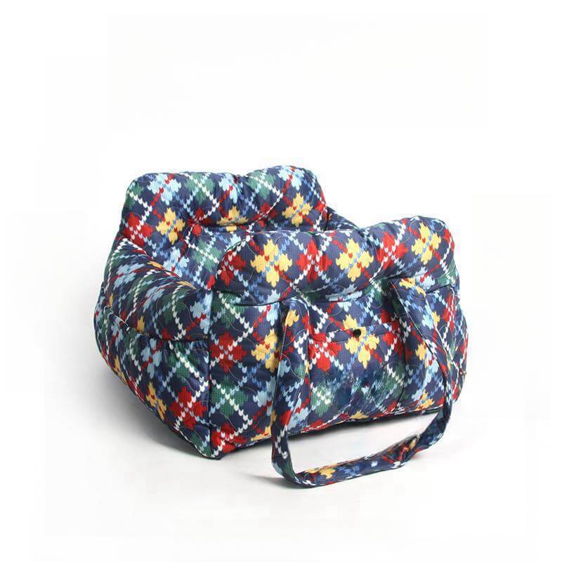 3-in-1 Dog Travel Bed & Car Seat with Carry Strap