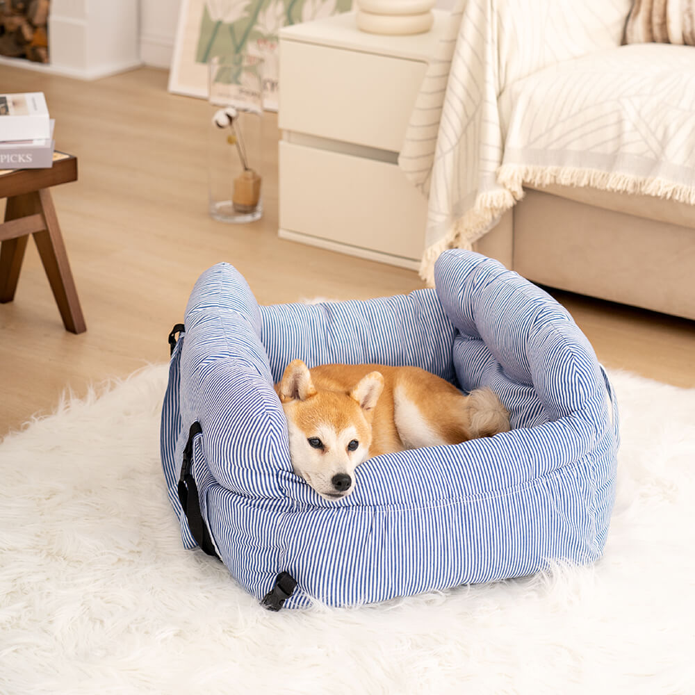 3-in-1 Dog Travel Bed & Car Seat with Carry Strap