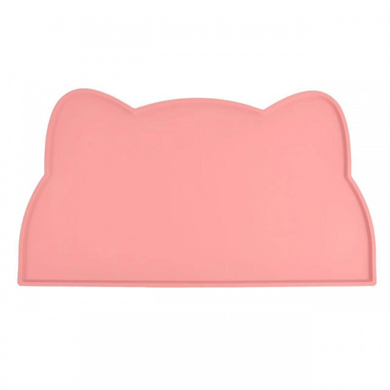 Silicone Cat Food & Water Bowl Mat with Raised Edge