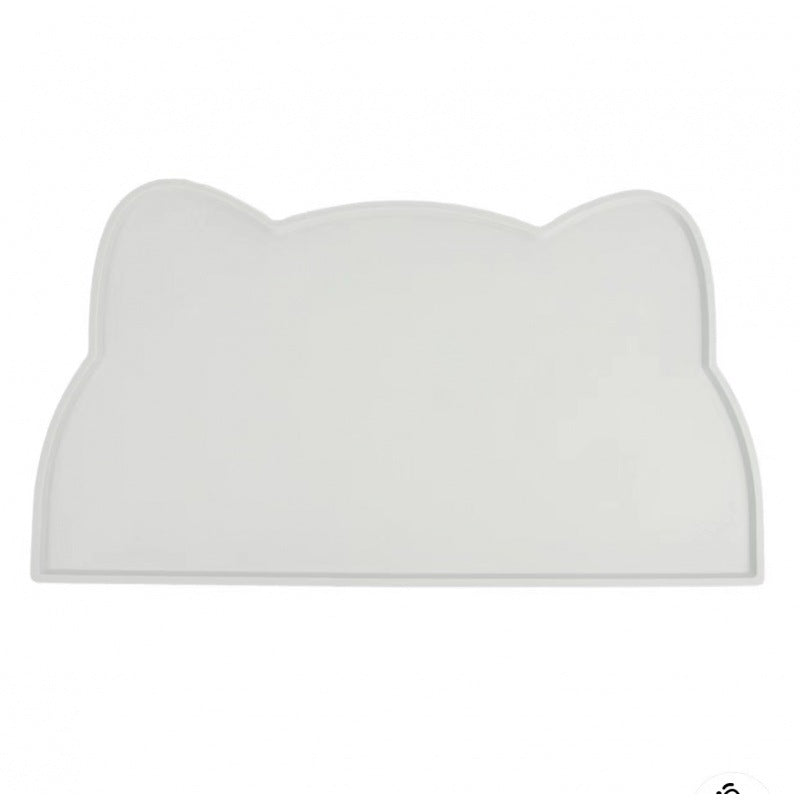 Silicone Cat Food & Water Bowl Mat with Raised Edge