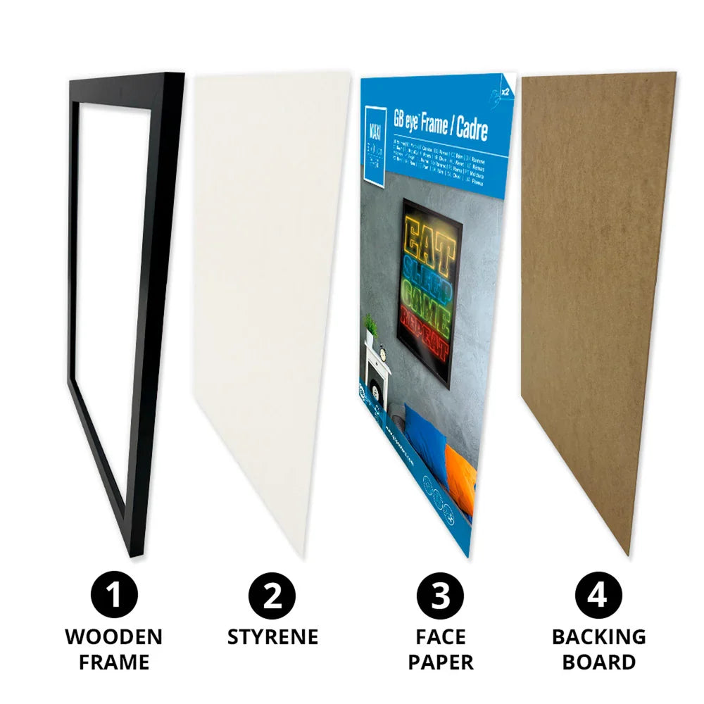 Wooden Oak Picture Frame - Maxi - 61 x 91.5 cm