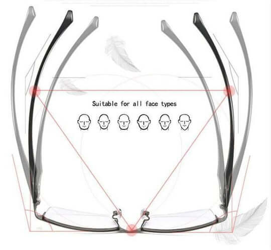 Progressive Multifocal Reading Glasses with Anti-Reflective & UV Protection