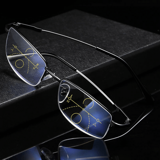 Progressive Multifocal Reading Glasses with Anti-Reflective & UV Protection