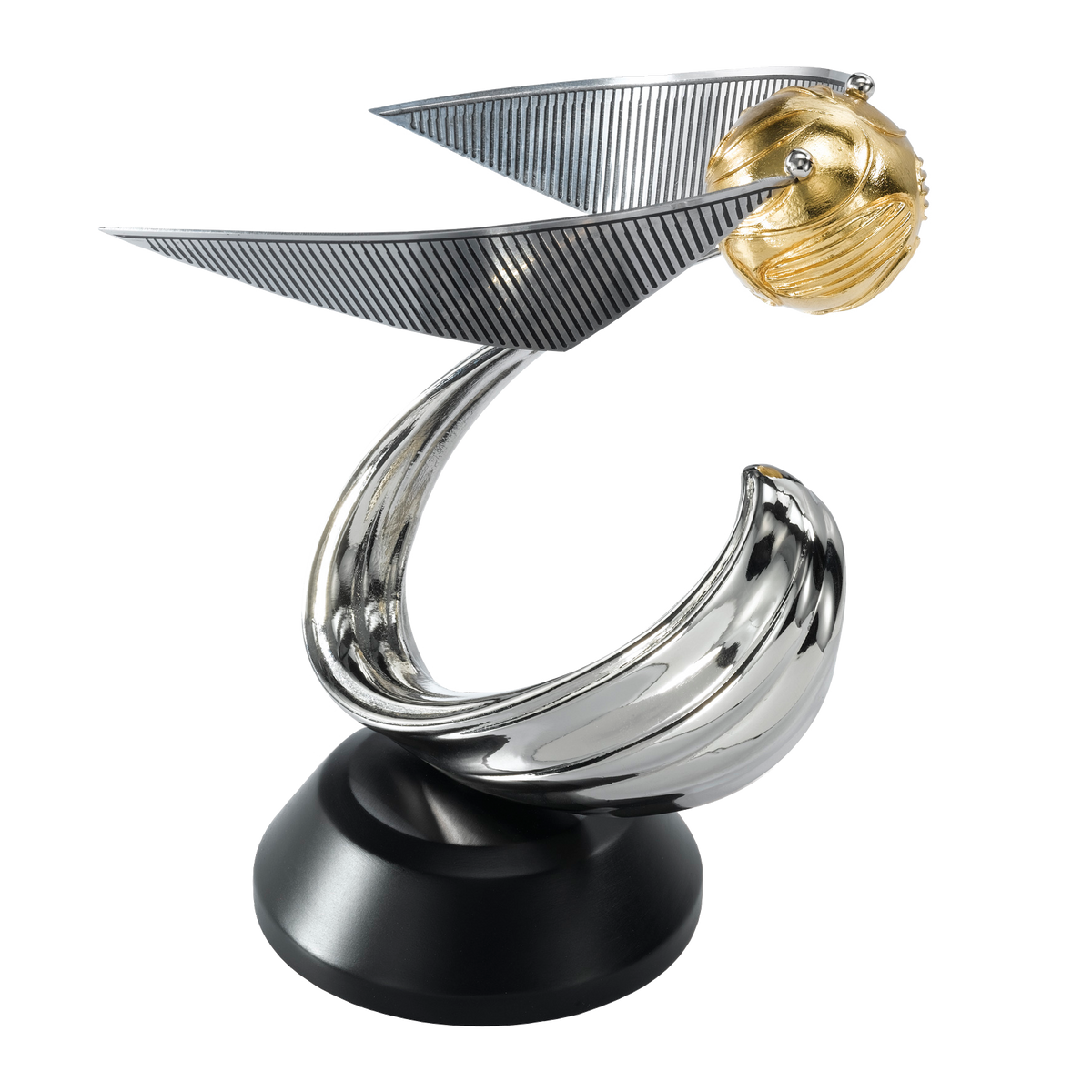 Golden Winged Ball Sculpture