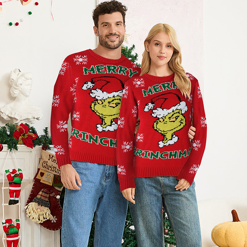 Christmas Jumper - Grinch Character Crew Neck
