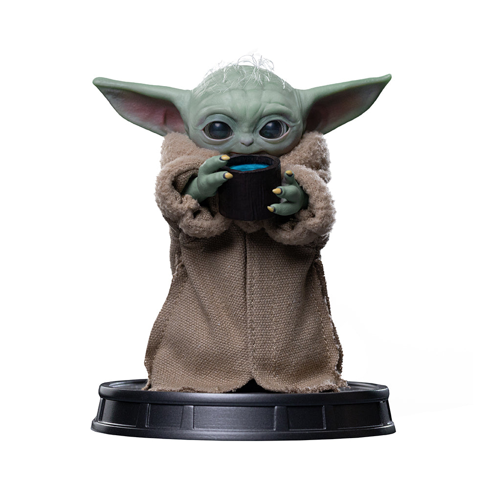Small Green Alien Always Hungry Statue
