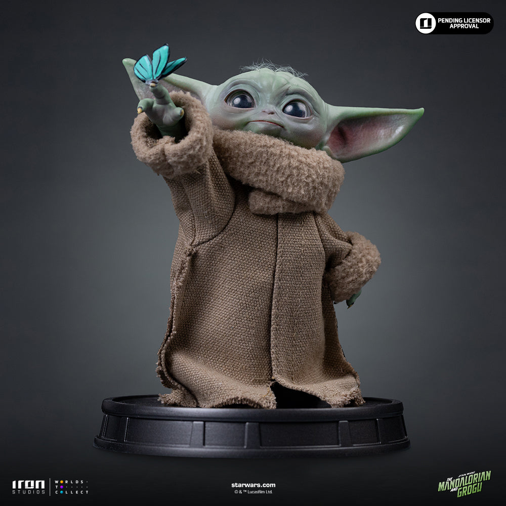 Small Green Alien Butterfly Wonder Statue