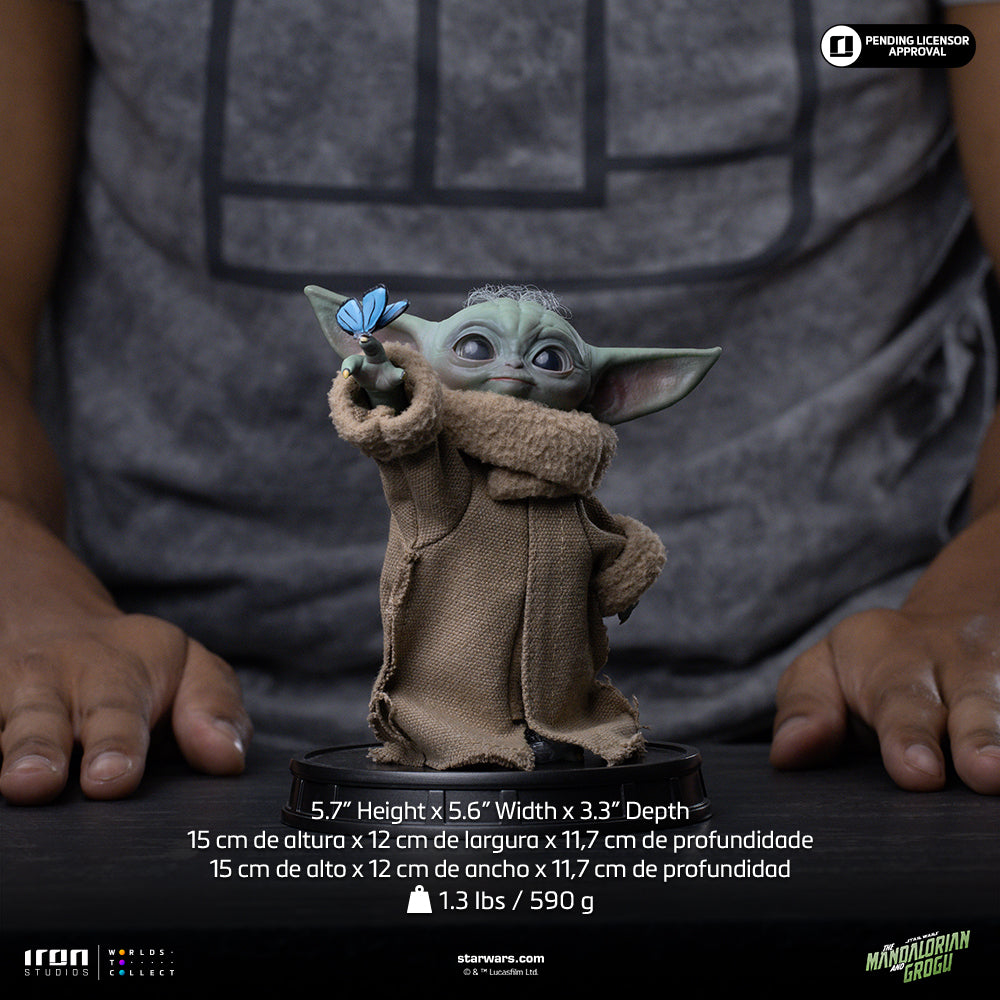 Small Green Alien Butterfly Wonder Statue