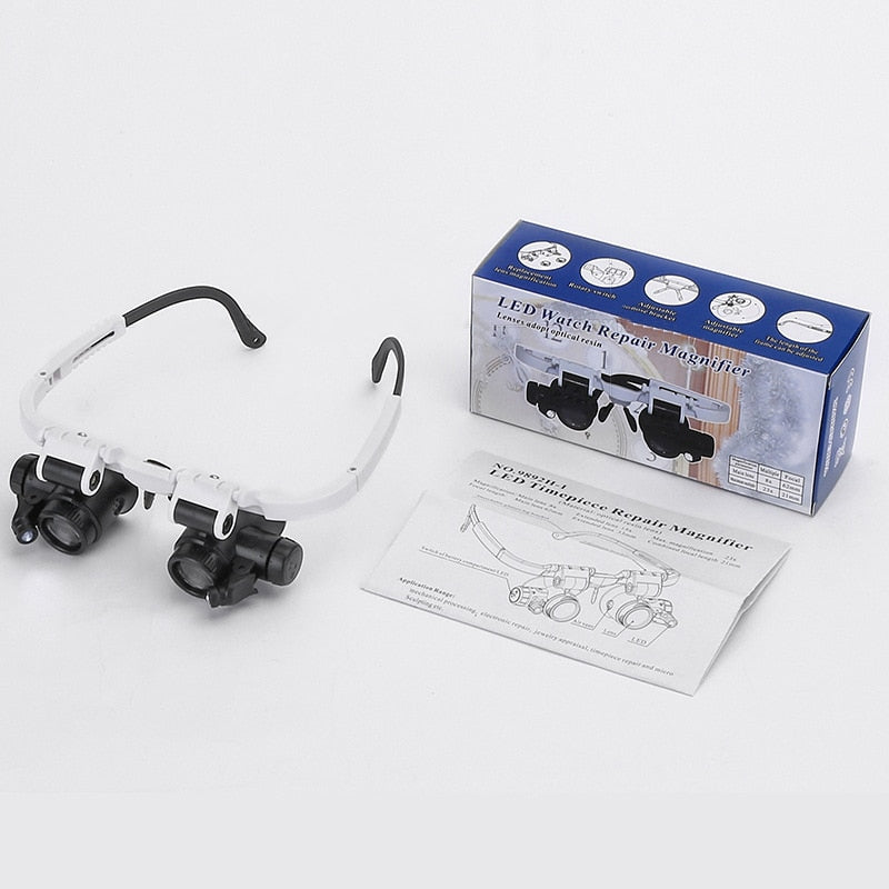 LED Magnifying Glasses – 8x, 15x & 23x Adjustable Magnification