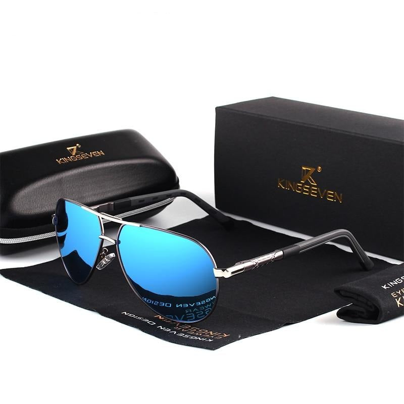 Men’s Vintage Polarized Sunglasses – UV400 Aluminium Frame