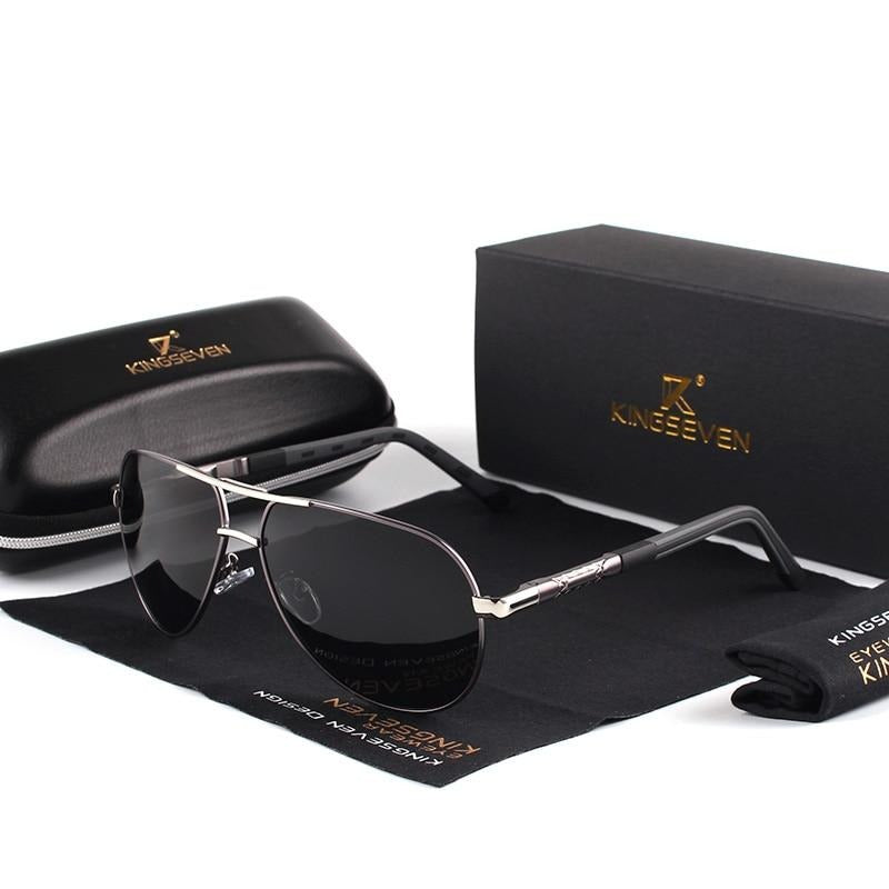 Men’s Vintage Polarized Sunglasses – UV400 Aluminium Frame