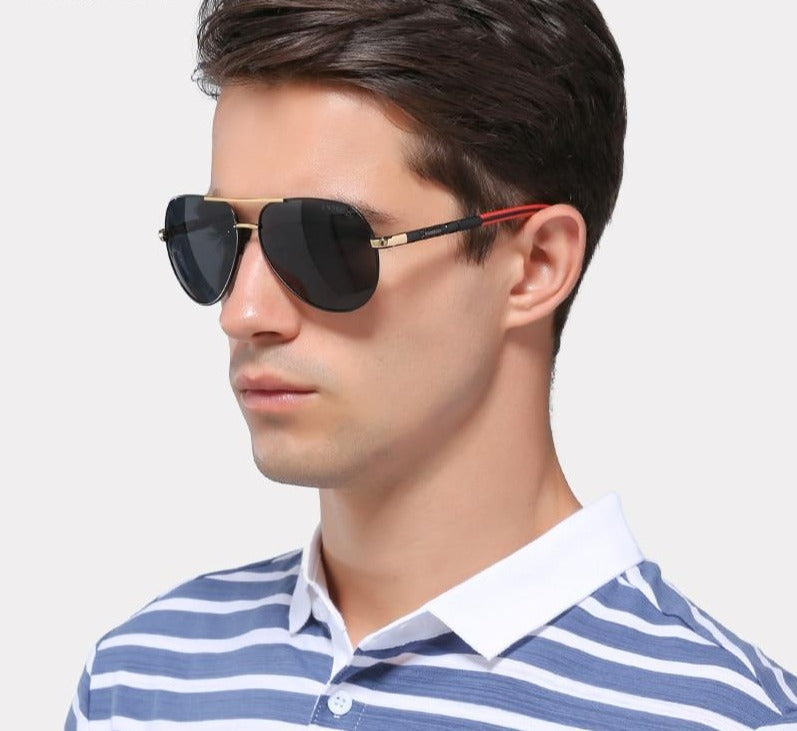 Men’s Vintage Polarized Sunglasses – UV400 Aluminium Frame