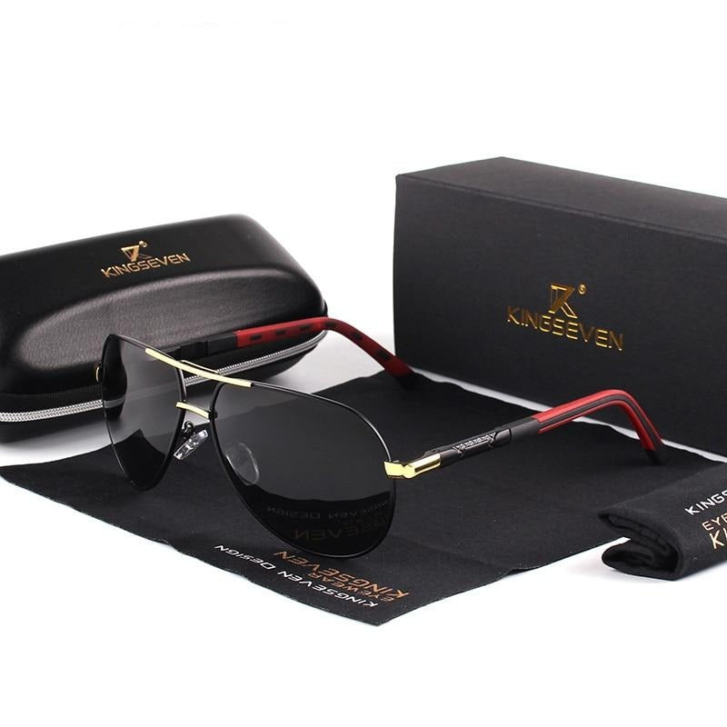 Men’s Vintage Polarized Sunglasses – UV400 Aluminium Frame