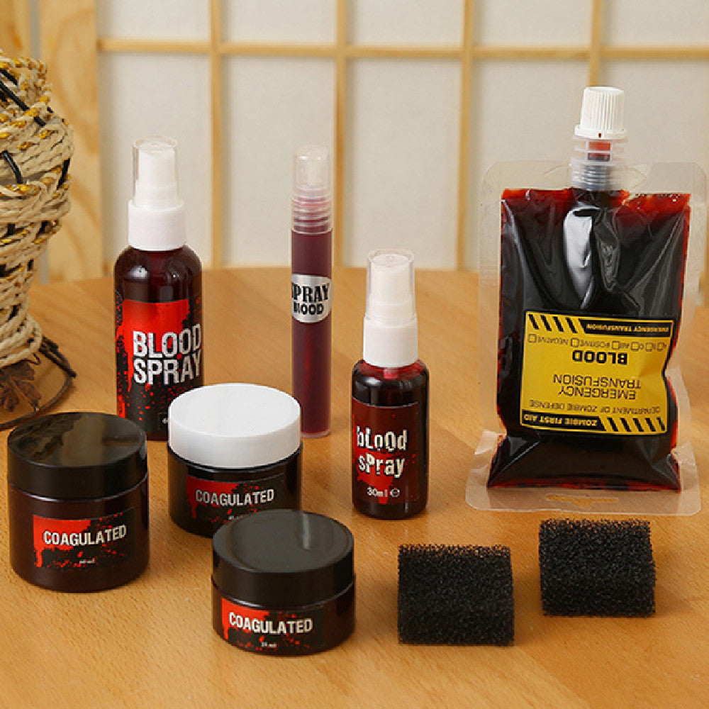 Halloween Fake Blood & Scar Wax SFX Makeup - Zombie, Vampire & Clown Effects