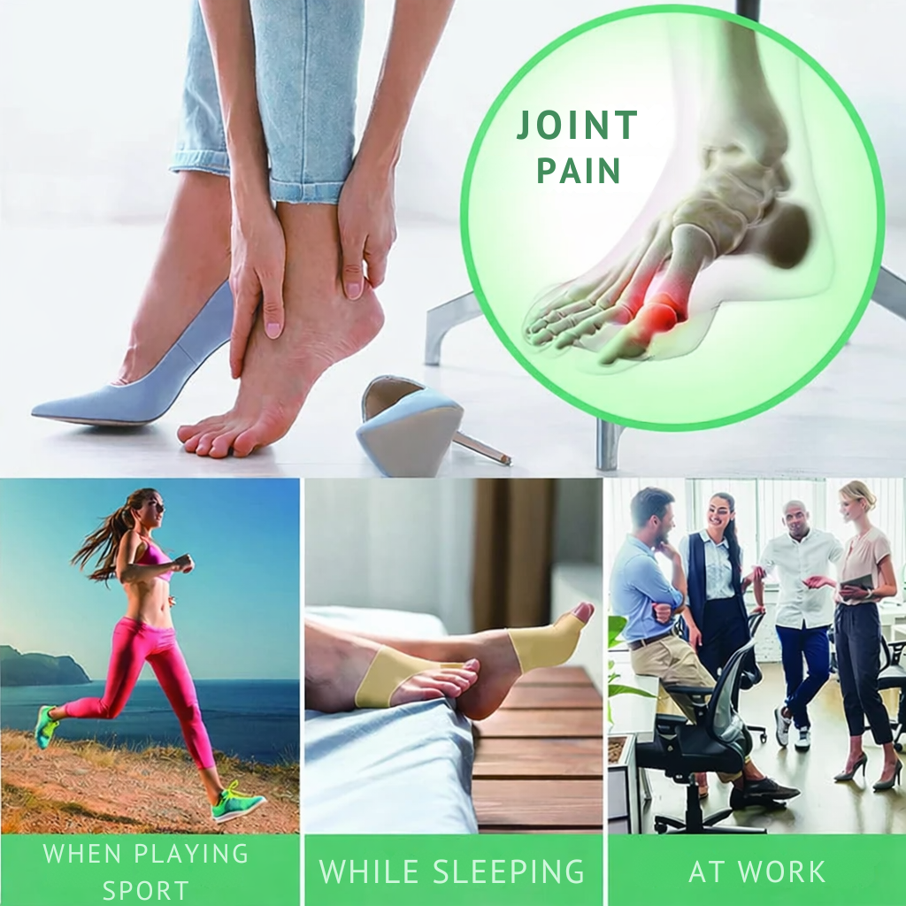 Toe Separator & Bunion Support Sleeve – Soft Gel Pressure-Relief Corrector