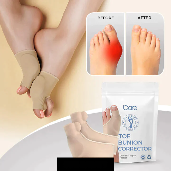 Toe Separator & Bunion Support Sleeve – Soft Gel Pressure-Relief Corrector