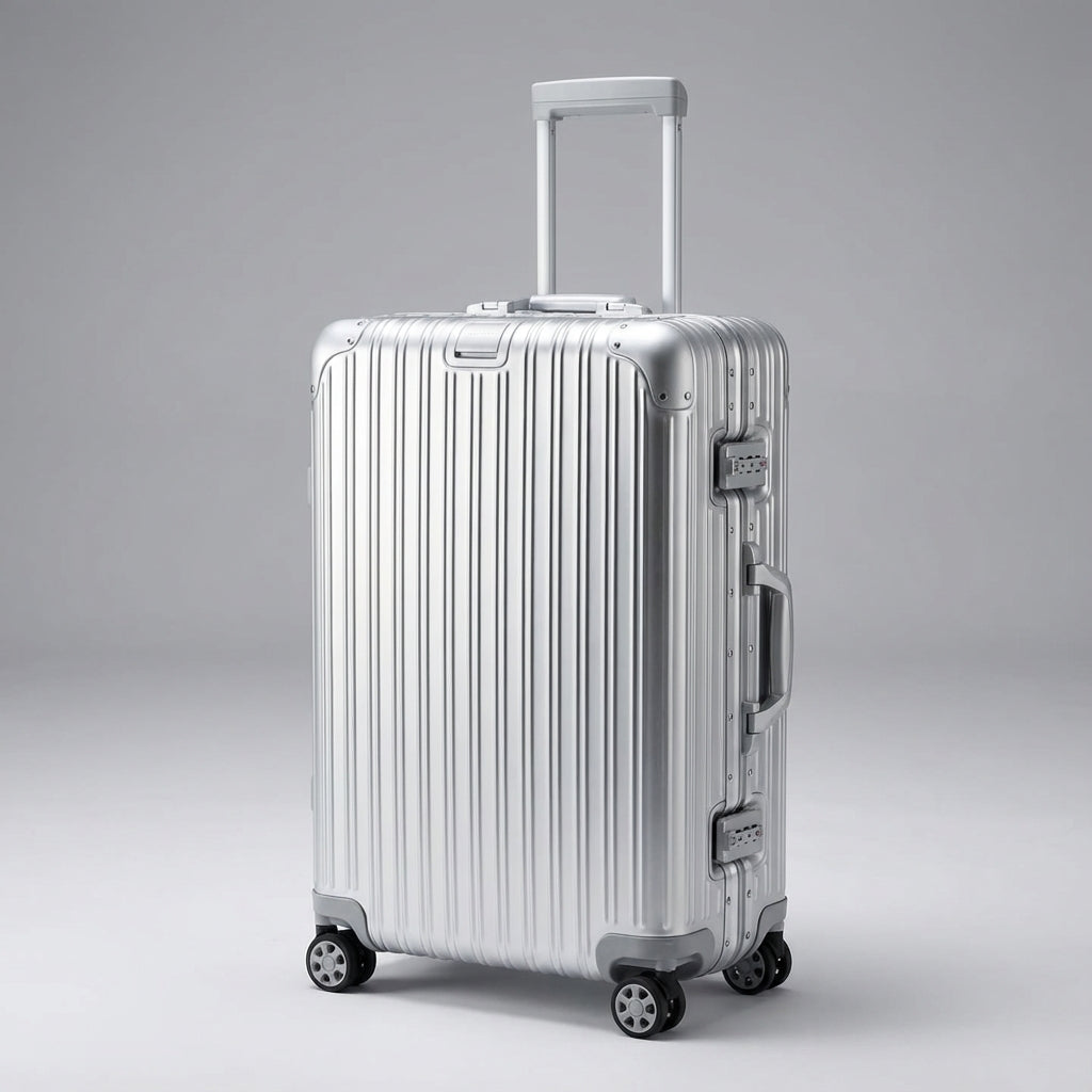 Aluminium Magnesium Hard Shell Suitcase – TSA Lock, 360° Spinner Wheels