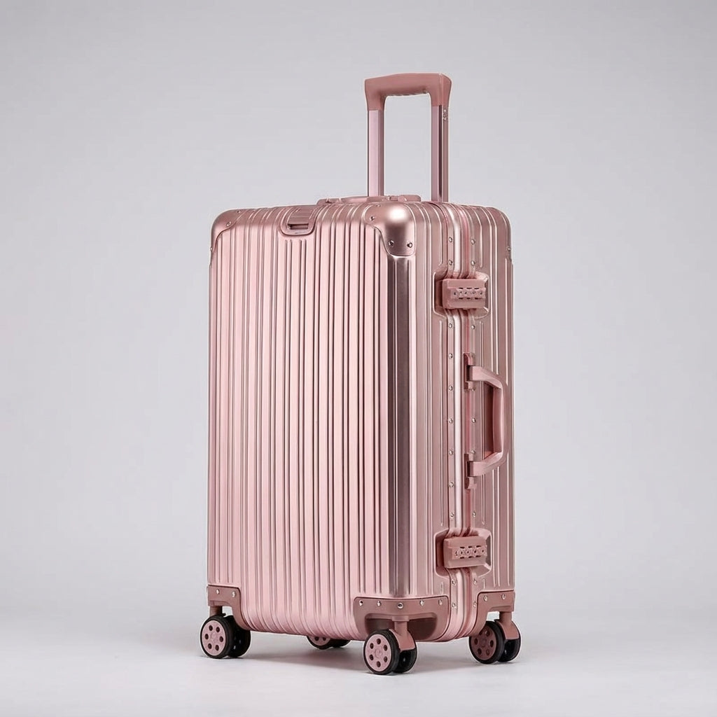 Aluminium Magnesium Hard Shell Suitcase – TSA Lock, 360° Spinner Wheels