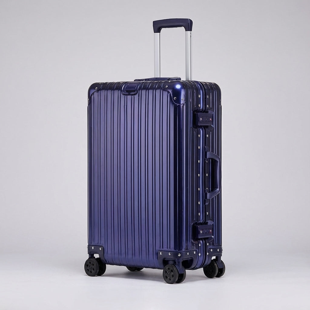 Aluminium Magnesium Hard Shell Suitcase – TSA Lock, 360° Spinner Wheels