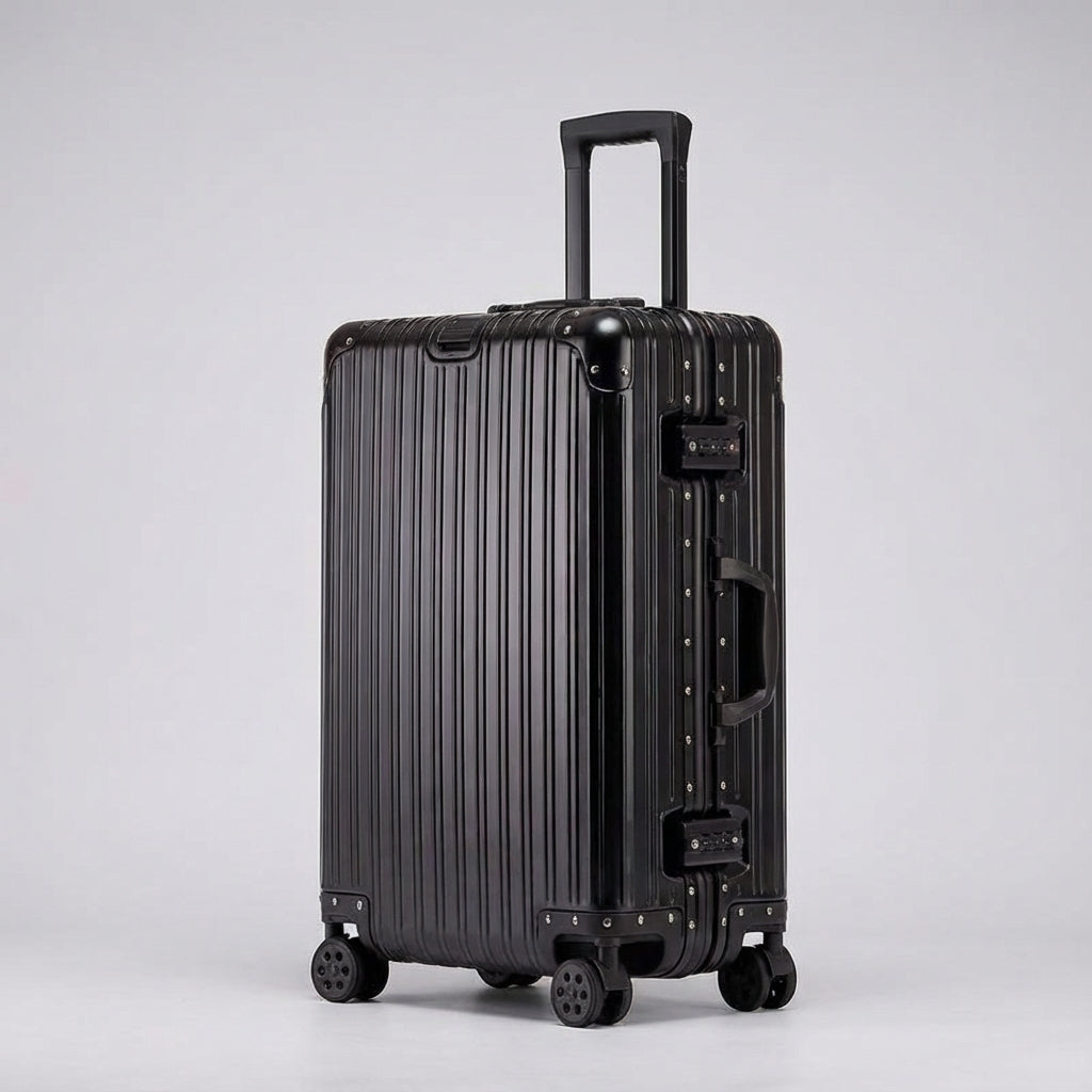 Aluminium Magnesium Hard Shell Suitcase – TSA Lock, 360° Spinner Wheels