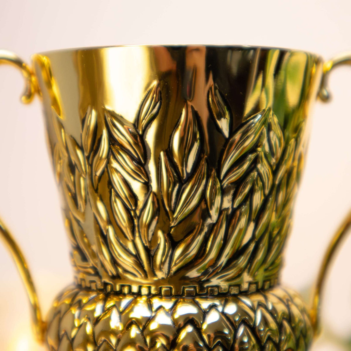 Badger-Emblem Decorative Metal Cup - 13.5 cm
