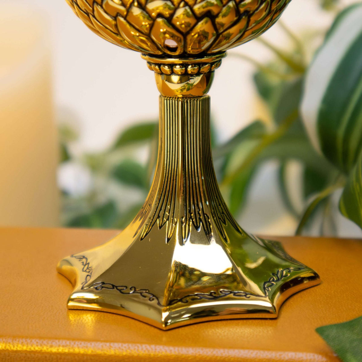 Badger-Emblem Decorative Metal Cup - 13.5 cm