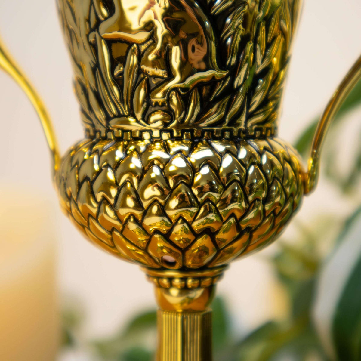 Badger-Emblem Decorative Metal Cup - 13.5 cm