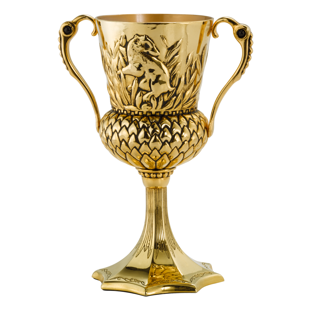 Badger-Emblem Decorative Metal Cup - 13.5 cm