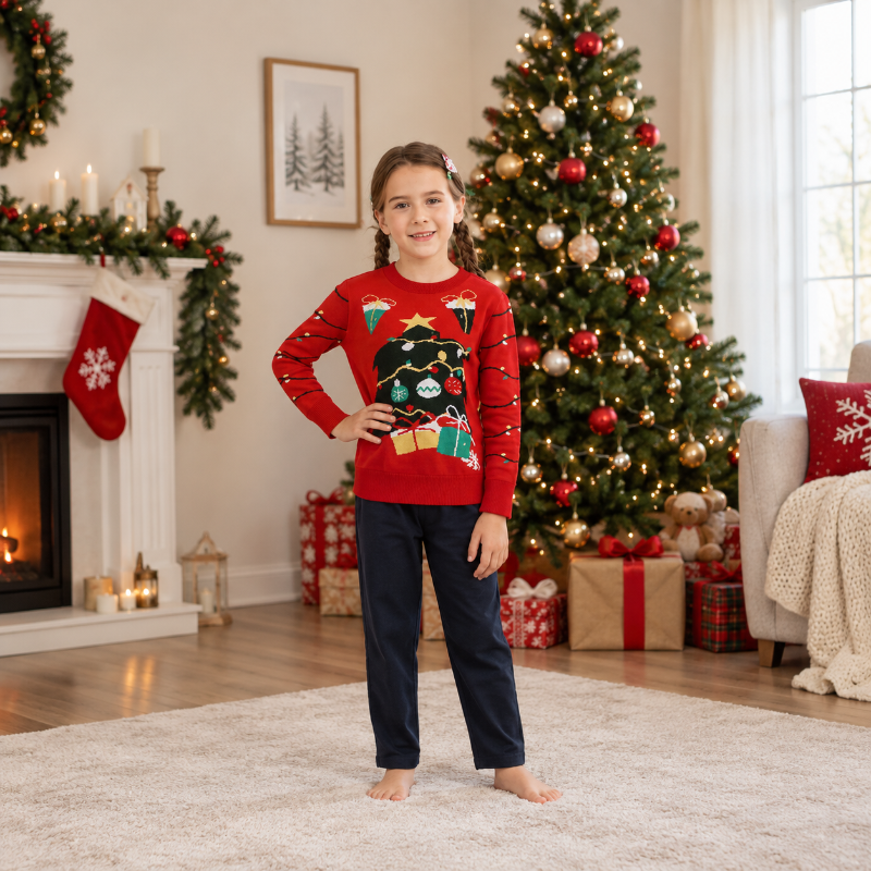 Christmas Jumper - Holiday String Lights Graphic