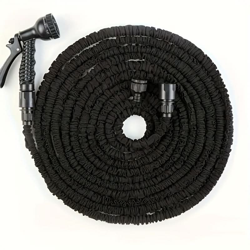Expandable Garden Hose with Spray Nozzle – HydroFlex Flexible Water Hose
