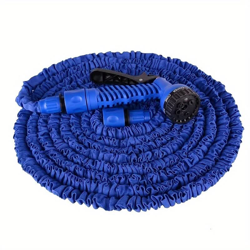 Expandable Garden Hose with Spray Nozzle – HydroFlex Flexible Water Hose