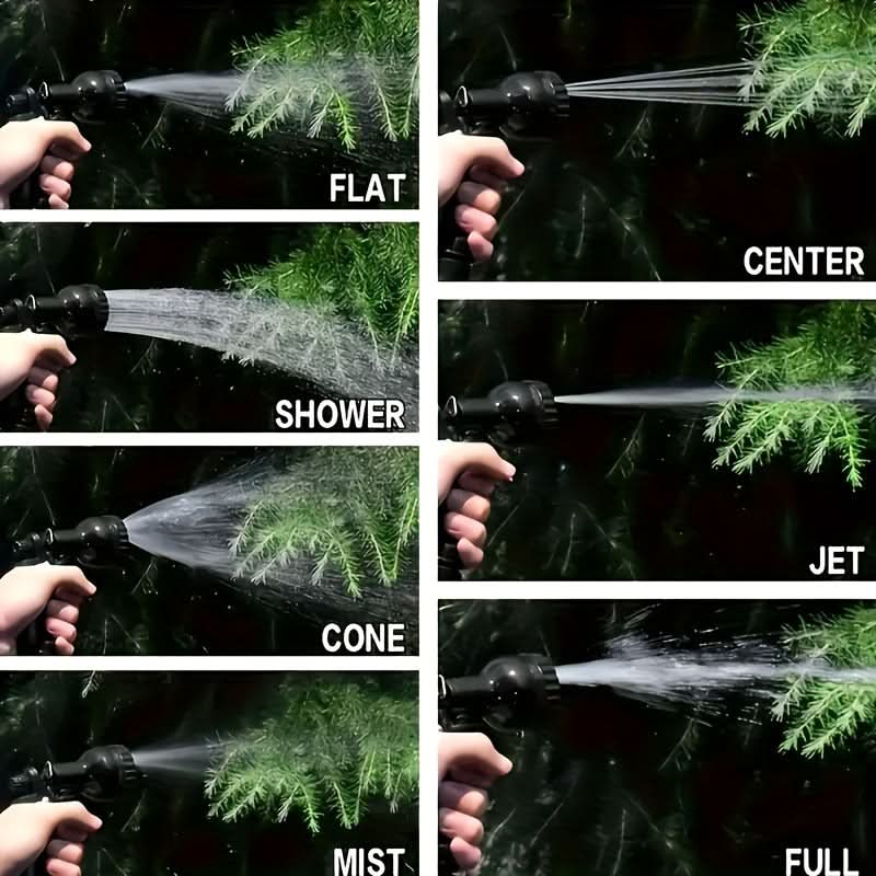 Expandable Garden Hose with Spray Nozzle – HydroFlex Flexible Water Hose