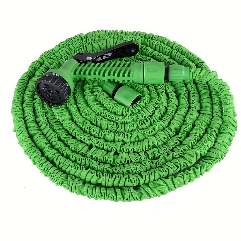 Expandable Garden Hose with Spray Nozzle – HydroFlex Flexible Water Hose
